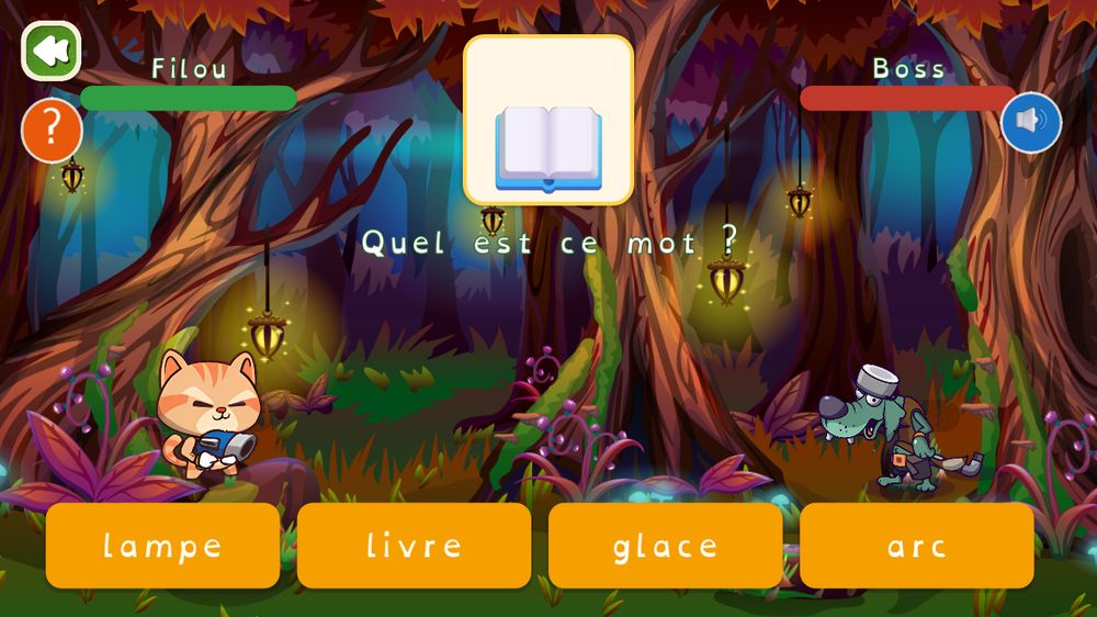 Mini-jeu de construction de mots