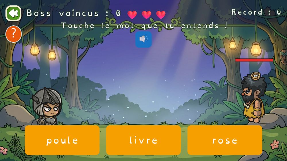 Mini-jeu avec duel de boss